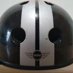MINI ヘルメット こども用 ブラック×シルバー　８