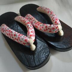 【女児】桐下駄 21cmの画像