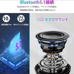 bluetooth 防水スピーカー bluetooth ポータブルスピーカー 小型スピーカー マート対応 7色のLEDライト搭載 IPX5防水 イコライザー設定　倒産品　まとめ売り　ネット商材　アマゾン引き上げ商品　メルカリ　副業の画像