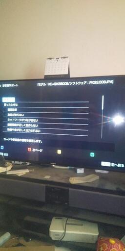 ソニー BRAVIA 49インチ (hiace6277) 小牧口のテレビ《液晶