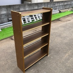 レトロな本棚 5段 オープンシェルフ 昭和レトロ 86cm×27...