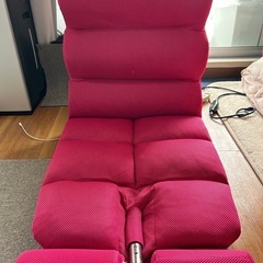ミズノ　腹筋くんDXレッド座椅子の画像