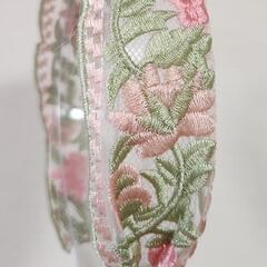 刺繍レース入り、園児用カチューシャセットの画像