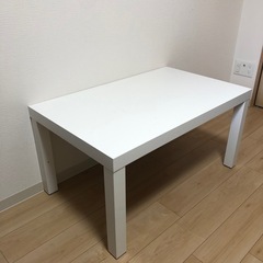 90x55 cm コーヒーテーブル センターテーブル　ホワイト　イケアの画像