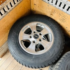 ランクル 5穴 4本 タイヤホイール 17インチ 275/65R17 K04018の画像