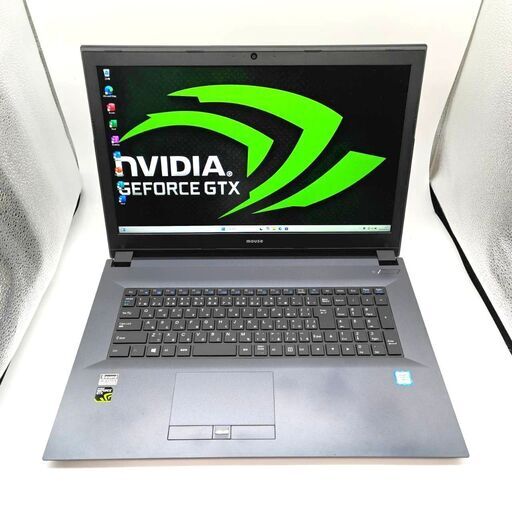 GTX1050 バッテリー◎ フルHD 17.3 マウス ゲーミング ノートPC MouseBook W875 Core i7-7700HQ windows11  32GB SSD512GB  カメラあり オフィス (B753)