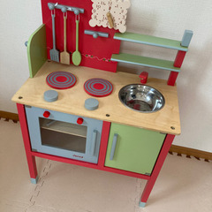子供　おままごと　木製　キッチン　玩具