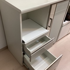 美原店 レンジボードニトリカウンターポスティア家具 収納家具食器棚 