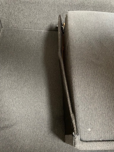 ソファベッド　ダークグレー　収納つき