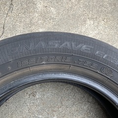 夏タイヤ4本　ダンロップ155/70R13の画像
