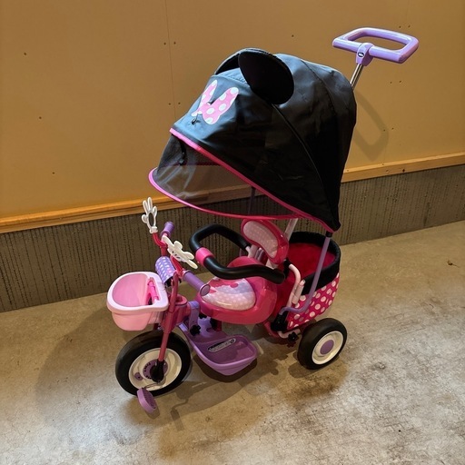 Disney ミニー 三輪車 ピンク パープル (はむ1122) 白石のベビー