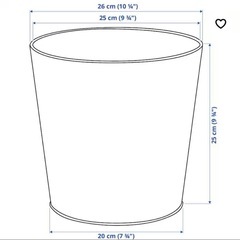ヴィートローク　鉢カバー　ライトグレーブルー, 24 cmの画像