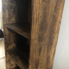 木目タイプのカラーボックスの画像