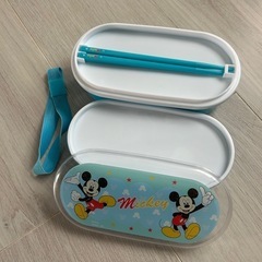 ミッキー　二段弁当箱の画像
