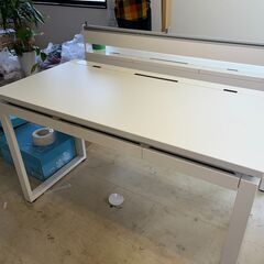 【売約済】【中古】Ceha プレノ スチールデスク 平机 ホワイト 幅1200×奥行600×高さ720mm【残りあと2台 】の画像