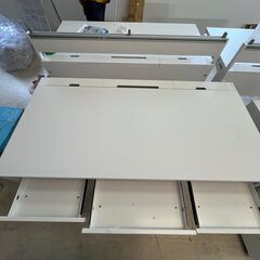 【売約済】【中古】Ceha プレノ スチールデスク 平机 ホワイト 幅1200×奥行600×高さ720mm【残りあと2台 】の画像