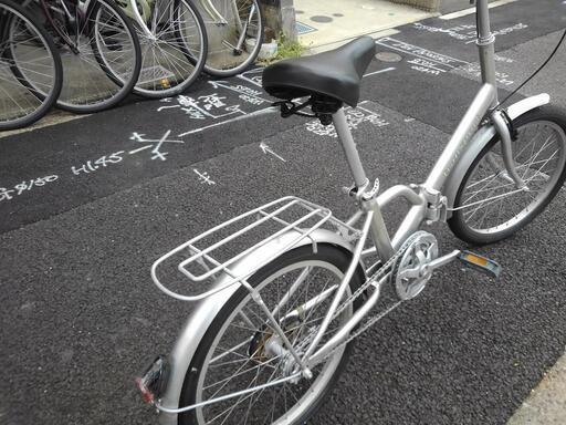 中古自転車3518 折り畳み 20インチ ギヤなし ワイヤー錠 ライト