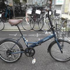 中古自転車３５１９　折り畳み　マルイシ　２０インチ　６段ギヤ　ワ...