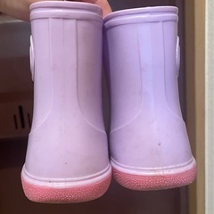 キッズ　女の子　長靴　レインブーツ　17.0cm　　　パープルの画像