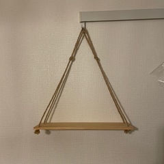 壁掛け棚 吊り下げロープシェルフ