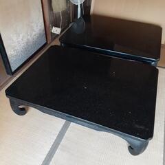 古いローテーブル　4つあります。軽いです。1.5m×1mぐらい？...
