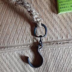 いろりの吊り金具　古民具　貴重　状態良好。の画像