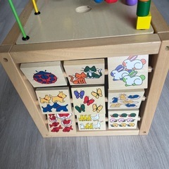 モンテッソーリ 木のおもちゃ ルーピング パズルの画像
