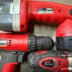 リョービ インパクトドライバー ドリルドライバー 作業ライト 3点セットの画像