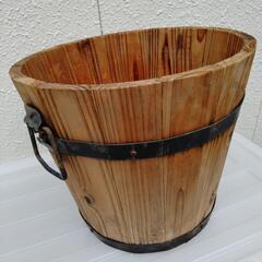 木製植木鉢入れの画像