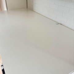 【直接引き取り限定】スタンディングデスク FlexiSpot E7 天板140*70cm ホワイト（解体済みではありません）の画像