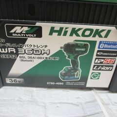 HIKOKI ハイコーキ WR36DH2XPSZ インパクトレンチ 未使用 バッテリー×2 充電器 説明書【ハンズクラフト宜野湾店】の画像