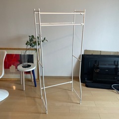 【難あり】洗濯機ラック ホワイト