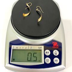 新品入荷 K14 スクリュー ねじり 螺旋 0.5g 585刻印 フックピアス アクセサリー