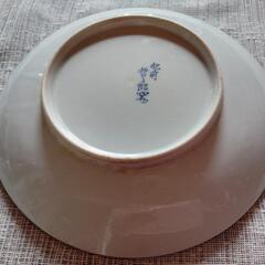 有田焼藍の大皿2枚　回転木馬となっての画像