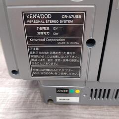 KENWOOD ケンウッド☆パーソナルステレオシステム　CDプレイヤー　ラジオ　2010年式の画像