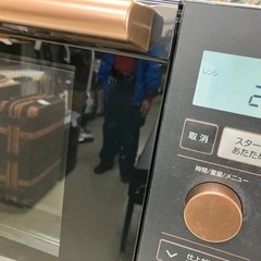 ☆値下げ☆ロ 2504-694 山善 電子レンジ YRP-F180V(B) 2022年製 通電確認済み キズ汚れ有りの画像