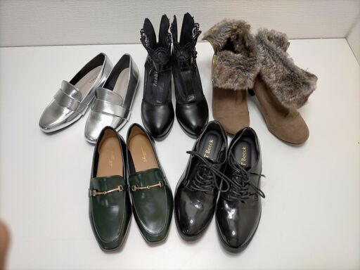 レディース靴 まとめ売り5足 小さいサイズS・22cm~22.5cm88114