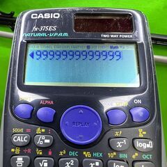 ジャンク扱い★カシオ 関数電卓 fx-375ES 微分積分・統計計算・数学自然表示＠8の画像