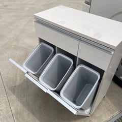 【受け渡し者決まりました。】キッチンカウンター　（オフホワイト）の画像