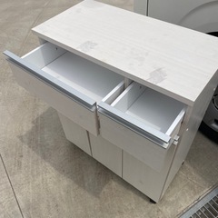 【受け渡し者決まりました。】キッチンカウンター　（オフホワイト）の画像