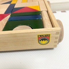 KAWAIの手押し車、積み木の画像