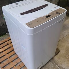 SHARP シャープ 全自動洗濯機 6.0kg　 ES-GE6E-T 2021年製