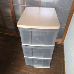 ①　衣料収納　上げます。　約W３４*D４２*H６３ｃｍ