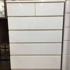5段チェスト　1段目のみ2列　ホワイト　キズ・汚れ有　H1m×50
