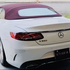 希少左H 　S560カブリオレ後期　白系内装の画像