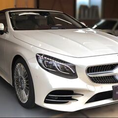 希少左H 　S560カブリオレ後期　白系内装の画像