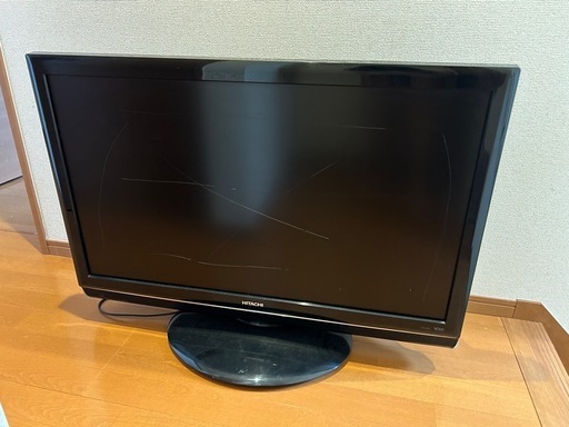 HITACHIテレビ 画面傷あり (ゆきだるま) 米野木のテレビ《液晶