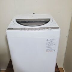 美品　2021年製　東芝　6kg 洗濯機 AW-6G9 近場配達　可