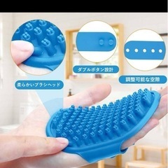 新品⭐️ペットバスブラシ マッサージブラシ 2点セット ペットシャワーブラシ 犬 猫の画像