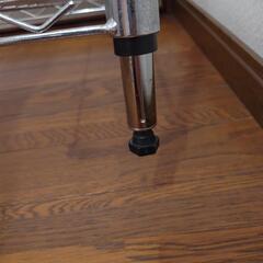 メタルラック   2段     幅60×奥行34.5×高47.5cm  アジャスト脚付き スチールラック  の画像